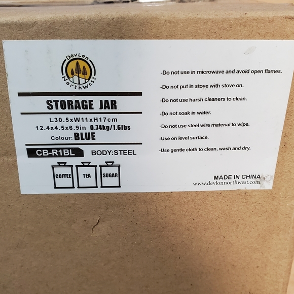 Devlon Northwest Blue Canister Set - Picture 9 of 9